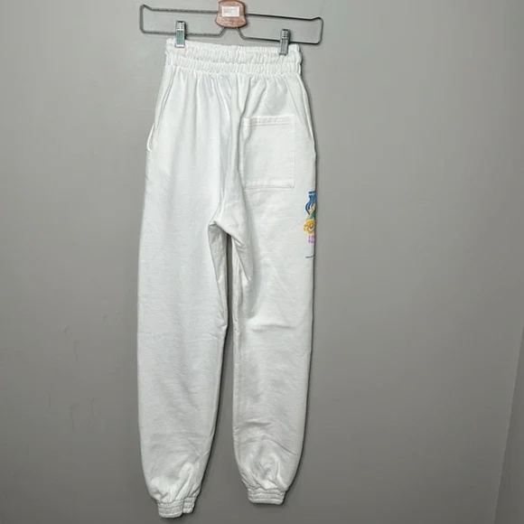NWT Frankie’s Bikinis White Frank High Waist Sweatpants - Picture 10 of 13